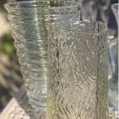 【ネット決済】ガラス　花瓶　2個