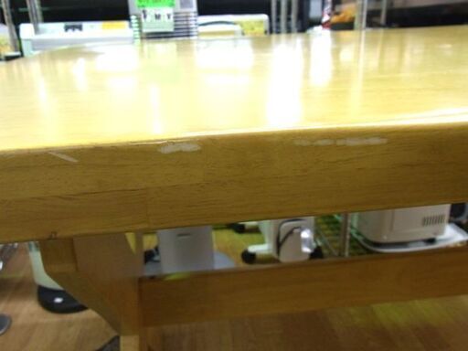 ダイニングテーブル 4人掛け 幅135㎝ 天然木 ナチュラルブラウン 食卓テーブル HARMONYDT-135 札幌市 西岡店
