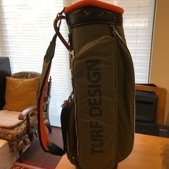 【ネット決済・配送可】朝日ゴルフのターフデザインゴルフバッグ