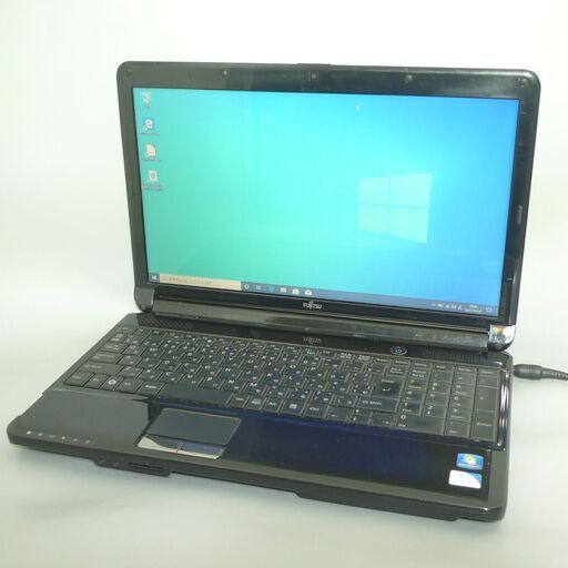 中古美品 ノートパソコン 15.6型 FUJITSU 富士通 AH530/2B Pentium 4GB DVDマルチ 無線 Wi-Fi webカメラ Windows10 Office 即使用可