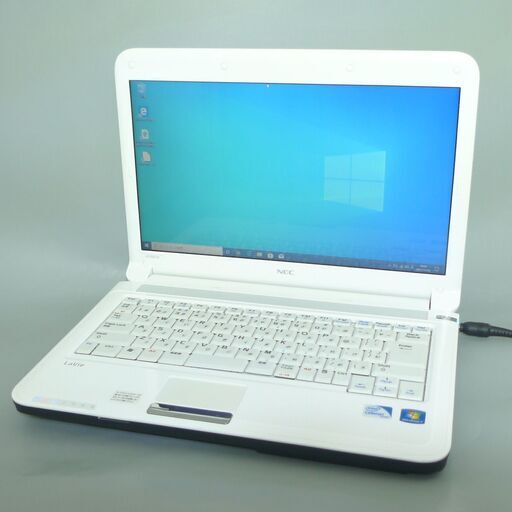 中古美品 ホワイト 白 ノートパソコン 14型ワイド NEC PC-LE150D2 Celeron 4GB DVDマルチ 無線LAN Wi-Fi Windows10 Office 即使用可