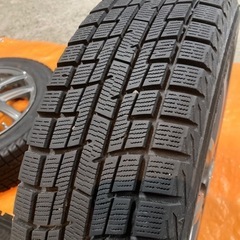 155/65R14 9分山スタッドレス、アルミセット（小石有）