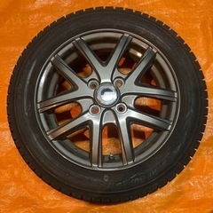155/65R14 9分山スタッドレス、アルミセット（小石有）