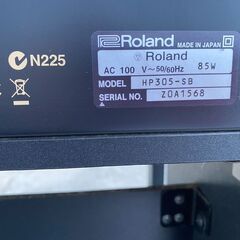 ☆電子ピアノ 88鍵盤 Roland HP305-SB 音出し確認済み 引取限定 