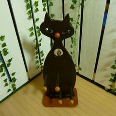 【愛品館八千代店】森のサーカス　黒猫のスリッパラックの画像