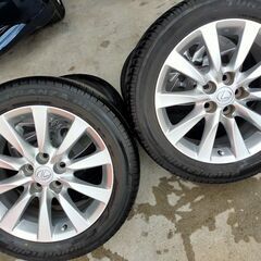 ☆レクサスLS純正18インチタイヤホイールセット☆純正ナット付☆