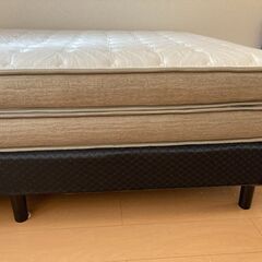 美品】IDC大塚家具＋ニトリ セミダブルベッド ポケットコイル