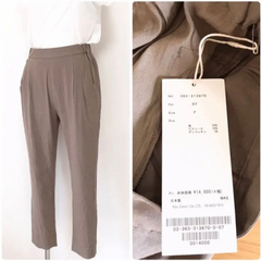 １７枚【定価 15,400 円】☆新品☆ミューカ リネン混クロップドパンツ です 17枚【定価 15,400 円】☆新品☆ミューカ リネン混クロップドパンツ です