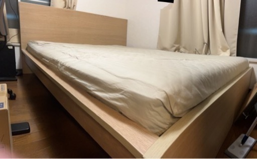 クイーンサイズベッドikea やんもり 不動前の家具の中古あげます 譲ります ジモティーで不用品の処分