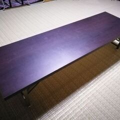 【ネット決済】会議用座卓テーブル(茶色）　3台