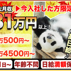 ＼高収入のチャンス！／月収31万円以上可能！ずっと高日給で働けま...