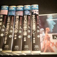 【無料】VHSです　NHK驚異の小宇宙「人体①～⑥」全6巻セット