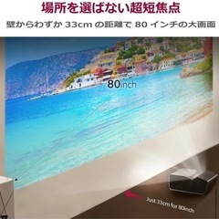 【美品箱入り】ホームシアターに！単焦点プロジェクター