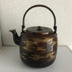 銅製のヤカン 骨董 伴箱付き