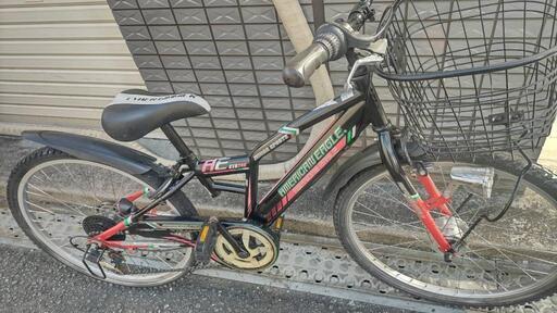 子供自転車　24インチ　ブラック/レッド