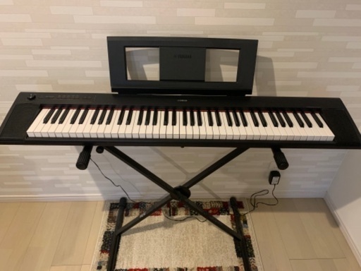 YAMAHA piaggero NP-12B 2018年製 電子ピアノ 送料込み 楽器/器材 鍵盤 