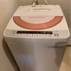 【ネット決済】大幅値下げ❗️❗️❗️SHARP❣️ 洗濯機　6k...