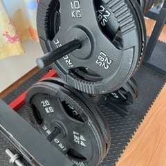 ※取引進行中【現地引取限定】バーベルダンベル140kgセット スタンド&ラック付き