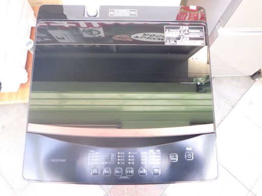 人気の ブラック 洗濯機 アイリスオーヤマ 2020年製 IAW-T603BL 6キロ