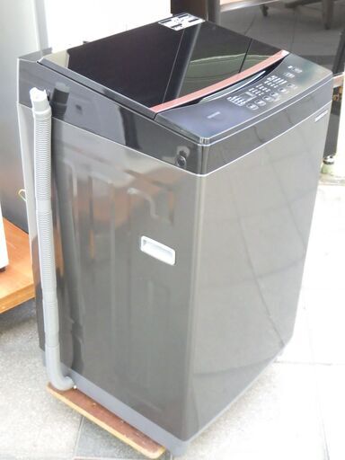 人気の ブラック 洗濯機 アイリスオーヤマ 2020年製 IAW-T603BL 6キロ