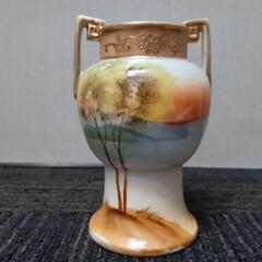 【ネット決済】ビンテージ オールドノリタケ 金採 花瓶　一輪挿し