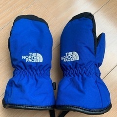 THE NORTH FACE  子供用　手袋　青（中古）