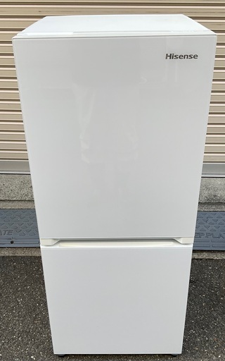 【RKGRE-775】特価！ハイセンス/Hisense/134L 2ドア冷凍冷蔵庫/HR-G13A-W/中古品/2019年製/当社より近隣無料配達！