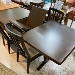 【愛品館 江戸川店】イバタインテリア 伸長式ダイニング5点セット ID:152-007578-003
