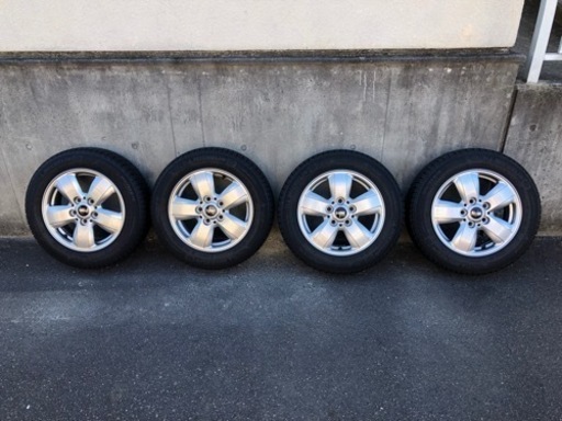 MINIクーパー スタッドレス・純正アルミホイールセット15インチ F55/56