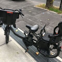 地域限定送料無料　ヤマハ　パスバビー　三人乗り　新基準　12,3AH　子供乗せ　黒　ビッケ　ギュットアニーズ　神戸市　電動自転車