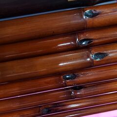 希少 47年前 黒鯛 竹竿 中通し 10本継ぎ 中古