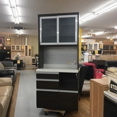 S237　 パモウナ　Pamouna　キッチンボード　食器棚　 幅90cm 美品