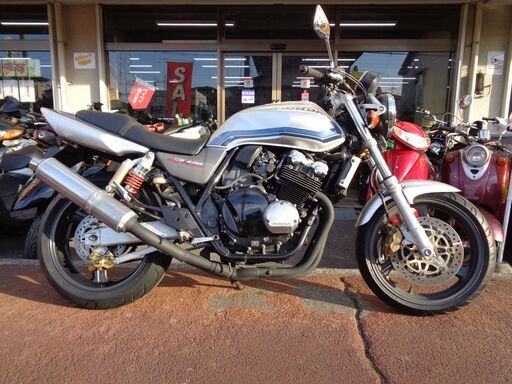NO.4100　ＣＢ４００ＳＦＶ　水冷４サイクルＤＯＨＣ１６バルブ４気筒４００ｃｃ　ＶＴＥＣエンジン　スペンサーカラー（シルバー＆ブルー）　☆彡