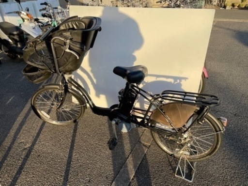 チャイルドシート付電動アシスト自転車　クロ（20インチ）パナソニック