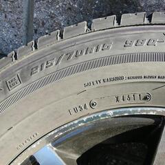 ハイエース200系 中古アルミホイール タイヤ(スタッドレス)付き