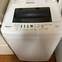【ネット決済】Hisense洗濯機 4.5kg 早い者勝ち