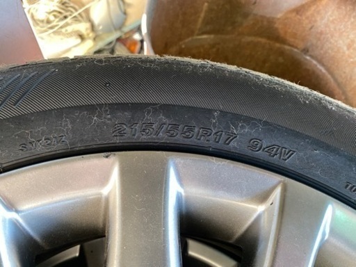 タイヤ、ホイール 215/50R17 215/55R17 クラウン純正 アルミホイール