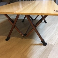 コールマン コンフォートマスター バンブーラウンジテーブル100 中古