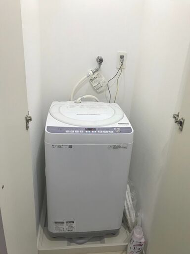 12/4まで シャープ 全自動洗濯機 7.0kg ES-T710-W ホワイト系 洗濯機 美品