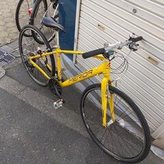 メリダ製クロスバイク　21スピード　イエロー　税込売価¥17800