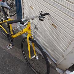 メリダ製クロスバイク　21スピード　イエロー　税込売価¥17800