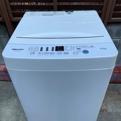 【ネット決済・配送可】ハイセンスの2019年製洗濯機