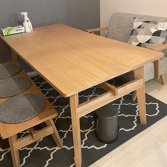 北欧インテリアダイニングテーブルセット 160cm (値下げしました)