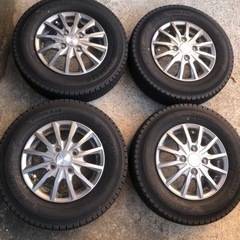 【決まりました】スタッドレスタイヤ　アルミホイール　145/80r/12 使用期間2ヶ月