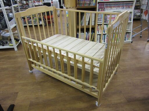 ベビーベッド 幅77,5×奥125×高98㎝ 木製 カトージ ベビー家具 札幌 ベビーベッド 幅77,5×奥125×高98㎝ 木製 カトージ ベビー家具 札幌