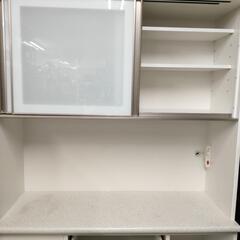 ■中古品 ニトリ キッチンボード 食器棚 レンジボード アルミナ2 2018年 幅約120cm ◎