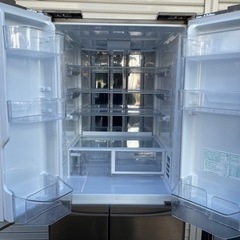 美品□SHARP 6ドア 冷凍冷蔵庫 465L 製氷機機能付き プラズマ 