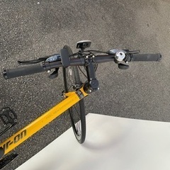 クロスバイク 黄 （700C) 21段変速 エアーオン