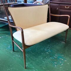 【愛品館八千代店】マルニ木工　オールドマルニ　2人掛チェア【愛八SF】