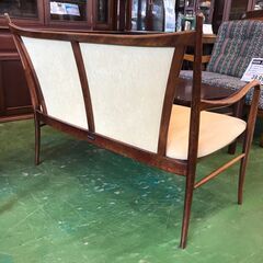 【愛品館八千代店】マルニ木工　オールドマルニ　2人掛チェア【愛八SF】